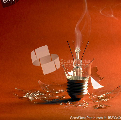 Image of broken light bulb