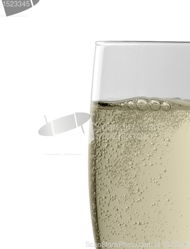 Image of champagne glass detail