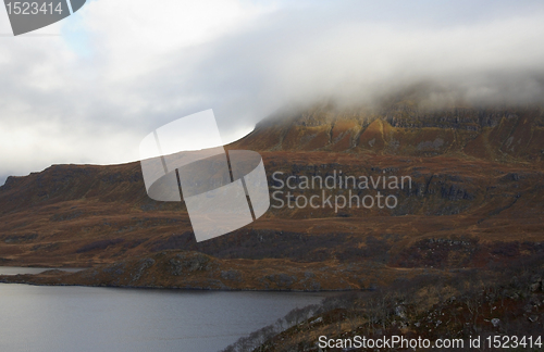 Image of scottish scenery with dramatic clouds