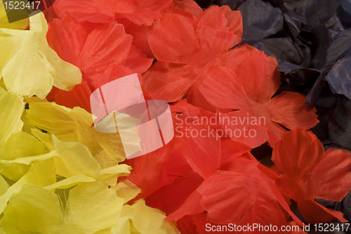 Image of fabric flower back