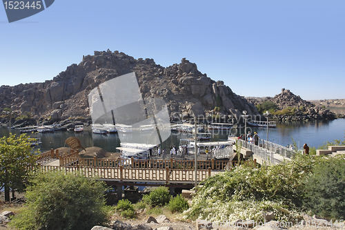 Image of scenery around the Temple of Philae in Egypt
