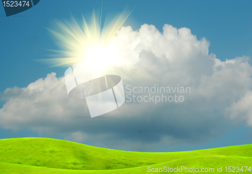 Image of sun in clouds