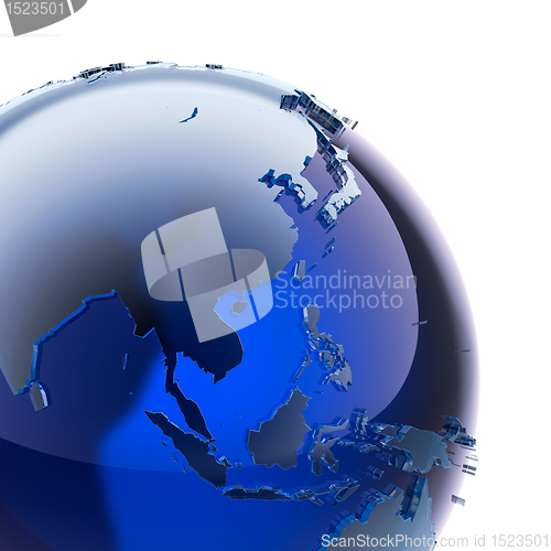 Image of Blue glass globe