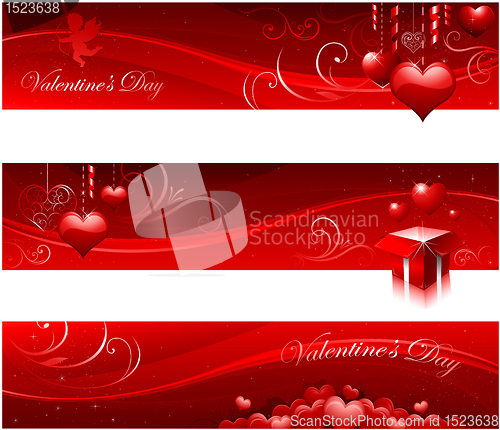 Image of Valentine's day banners