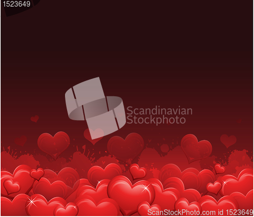 Image of Red Valentine's day background