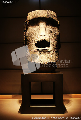Image of Easter Island Statue in Louvre, France