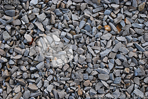 Image of Railroad track ballast close-up