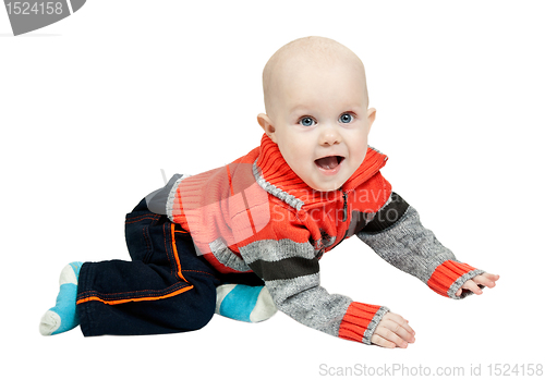 Image of little boy in the studio
