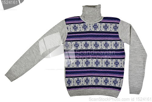 Image of sweater with a pattern