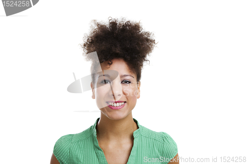 Image of Beautiful woman smiling