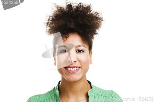 Image of Beautiful woman smiling