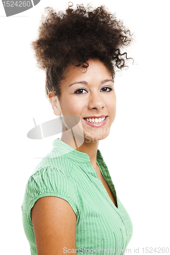 Image of Beautiful woman smiling