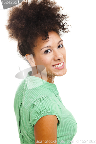 Image of Beautiful woman smiling