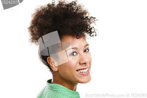 Image of Beautiful woman smiling