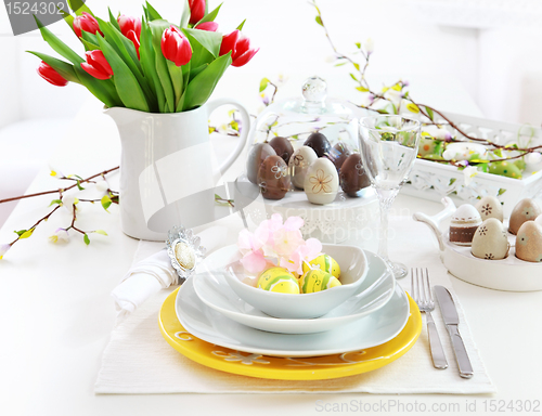 Image of Place setting for Easter