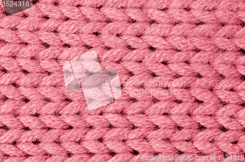 Image of Pink knitted wool