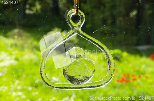Image of Beautiful glassy decoration.