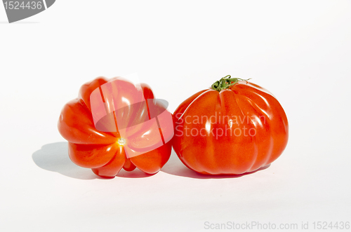 Image of Red tomatos. Ecological healthy food.