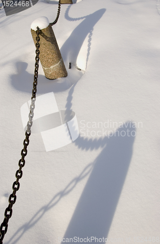 Image of Decorative fence with chains