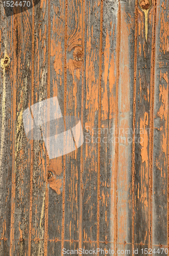 Image of Paint stripped off old factory door.