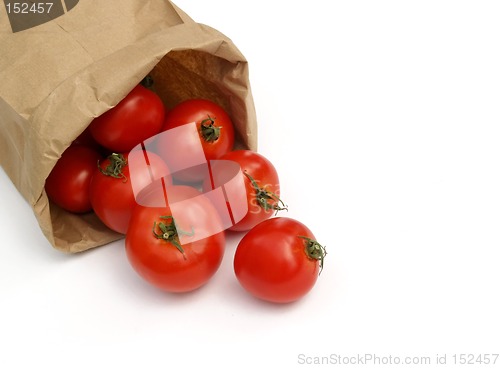 Image of tomatoes in a paper bag