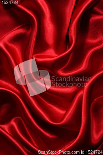 Image of Smooth elegant red silk can use as background 