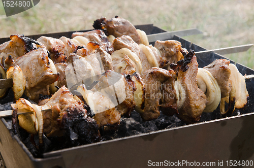 Image of Meat on grill