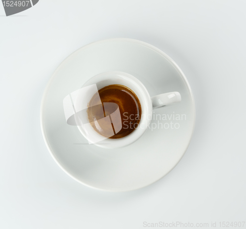 Image of Cup of espresso from above