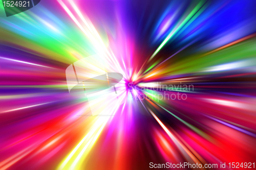 Image of colorful  radial radiant effect