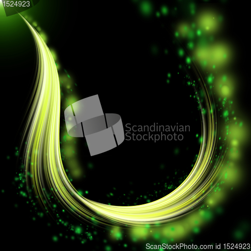Image of abstract green template