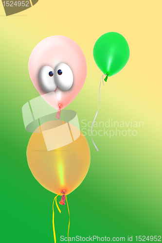 Image of comic festive inflatable balloon