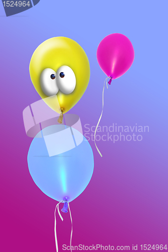 Image of comic festive inflatable balloon