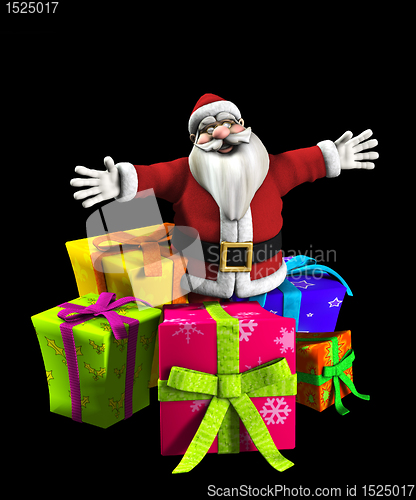 Image of Father Christmas With Presents 