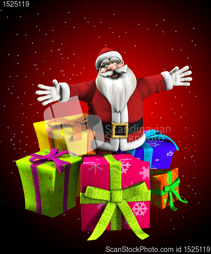 Image of Father Christmas With Presents 