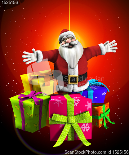 Image of Father Christmas With Presents 