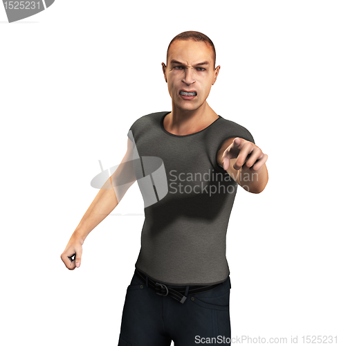 Image of Angry Man Pointing