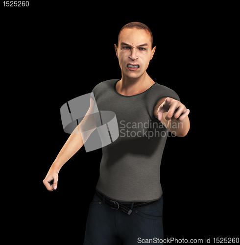 Image of Angry Man Pointing