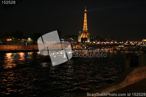 Image of Eiffel Tower and River Seine