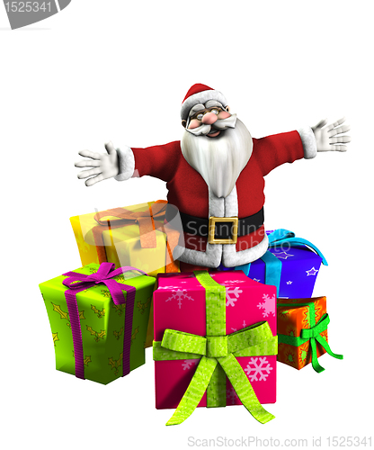 Image of Father Christmas With Presents 