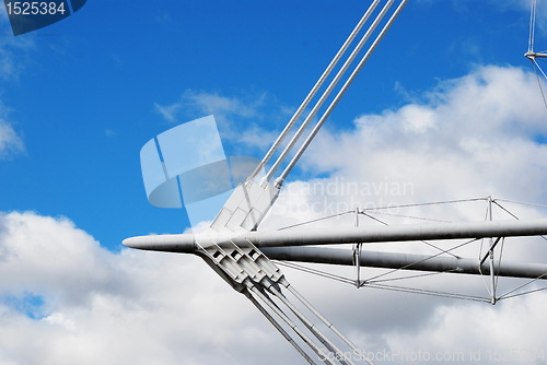 Image of construction of Millennium stadium in cardiff