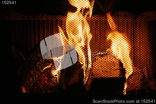 Image of wood fire