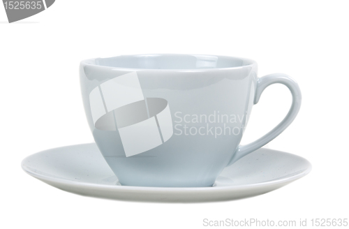 Image of White cup and saucer