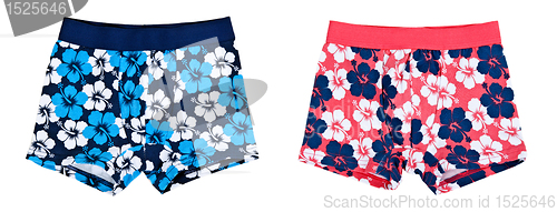 Image of A collage made up of two panties with a floral pattern
