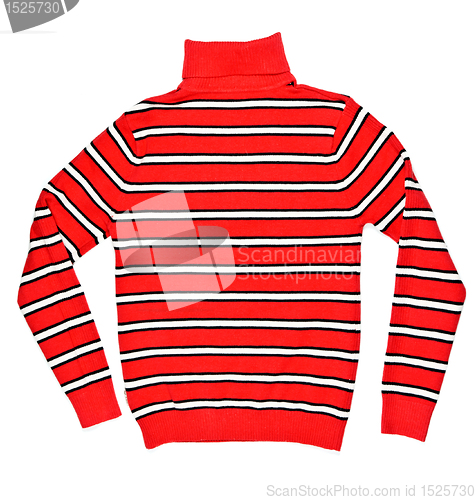 Image of red striped sweater