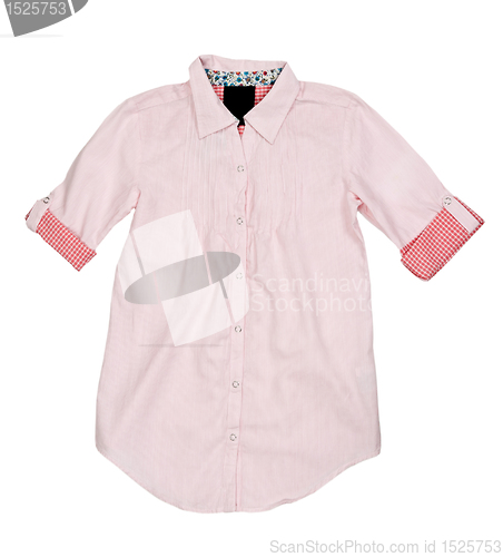 Image of Pink summer shirt with short sleeves