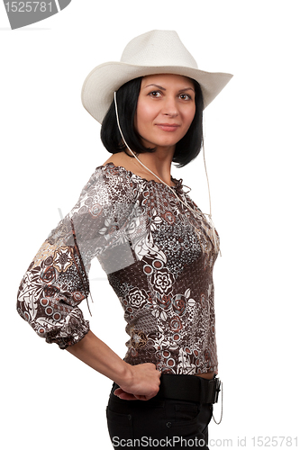 Image of woman in a cowboy hat