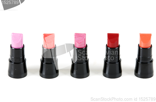 Image of Female red lipstick