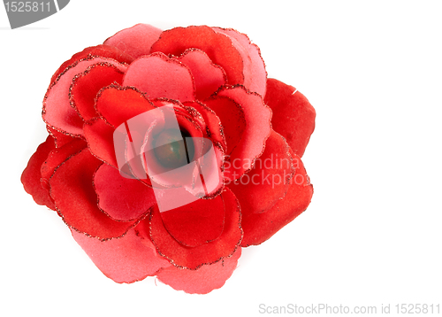 Image of red flower from tissue