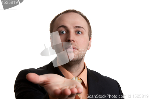 Image of unshaven businessman