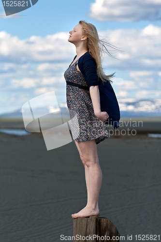 Image of beautiful blond girl